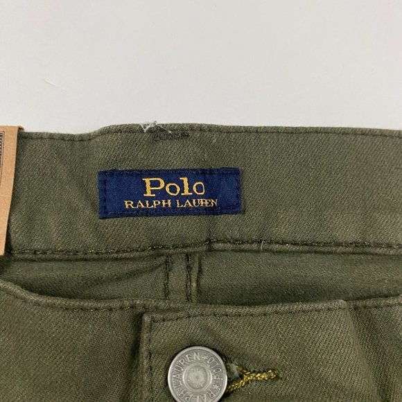 NWT Polo Ralph Lauren Hampton Relaxed Straight Jeans Mens 38 x 30 Olive Green - Picture 6 of 15